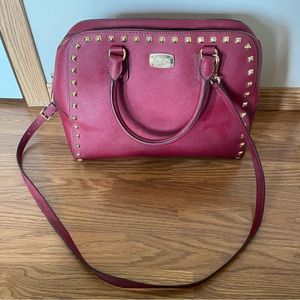 Full Size- Deep Red- Michael Kors Purse